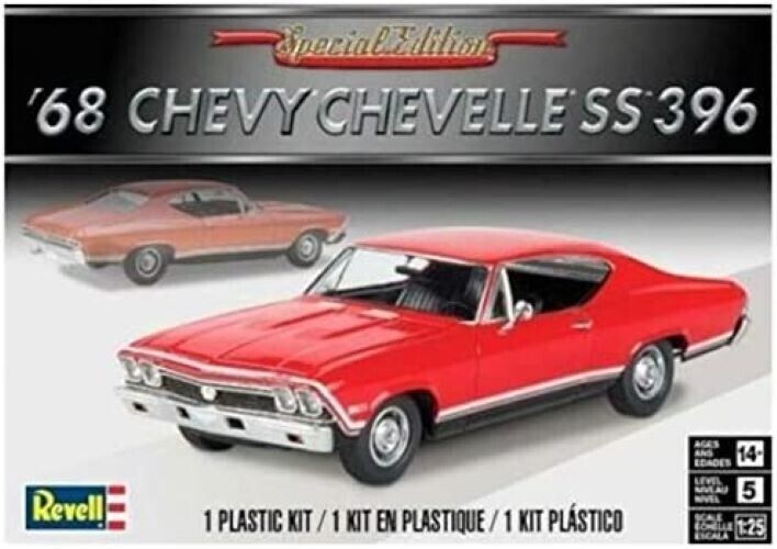 Primary image for Revell '68 Chevy Chevelle SS 396 1/25 Plastic Model Kit sealed 85-4445 Chevrolet