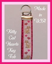 Siamese Cat Key Chain Ring Pink Tan Brown Kitty Cats Hot Leopard Fob Ring Keys - £4.75 GBP