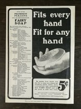 Vintage 1901 Fairy Hand Soap Full Page Original Ad 721 - $6.64