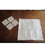 Vintage Tablecloth of Distinction - Imperial Damask &amp; Napkins Pink - $887.03 MXN
