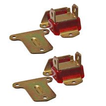 Early Sbc Bbc Engine Motor Mounts Polyurethane 2 3/8&quot; Wide Red Zinc Pair - £91.01 GBP