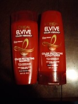 2 Pc L'Oreal Paris Elvive Color Protecting Shampoo & Conditioner 12.6 oz (C020) - $14.90