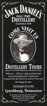 Jack Daniels Distillery Tour CARD brochure Lynchburg Tennessee Whiskey Souvenir - £11.37 GBP