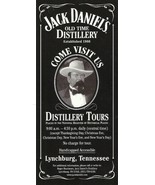 Jack Daniels Distillery Tour CARD brochure Lynchburg Tennessee Whiskey S... - $13.89