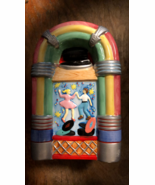 RUSS BERRIE JUKEBOX PIGGY BANK HAND PAINTED - $275.12 MXN