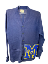 VTG 1940s 50s Wool Letterman Cardigan Sweater Puritan Natch High School ... - $2,544.14 MXN
