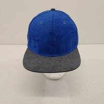 Lids Men&#39;s Suede Polyester Strapback Blue Gray Baseball Cap Adjustable  ... - £10.09 GBP