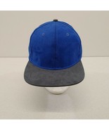 Lids Men&#39;s Suede Polyester Strapback Blue Gray Baseball Cap Adjustable  ... - £10.11 GBP