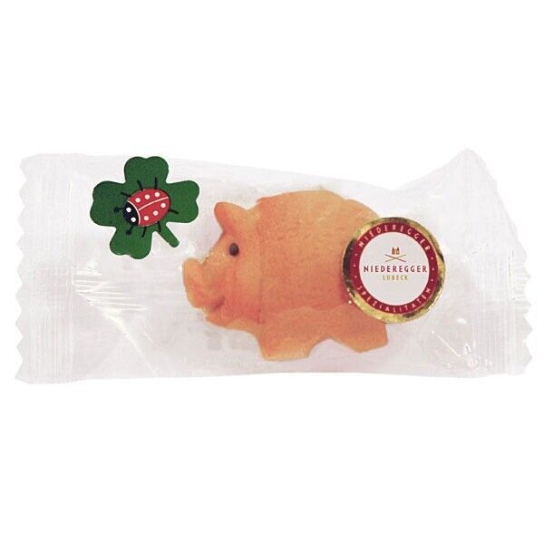 Niederegger of LUBECK Marzipan LUCKY PIG 12,5g (half)  FREE SHIPPING