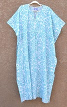 Pine Cone Hill Numu Mumu Dress, Aqua &amp; White, Cotton, One Size - £55.75 GBP