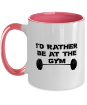 Gym Mugs Rather Be At The Gym Pink-2T-Mug - £14.34 GBP