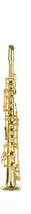 Kurt S Adler Polished Brass CLARINETw/CASE Musical Instrument Christmas Ornament - £15.85 GBP