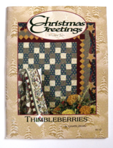 Thimbleberries: Christmas Greetings Book #180 w/ 12 Designs by Lynette Jensen - £14.00 GBP