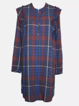 Cloth and Stone Shirt Dress XL Extra Large Flannel Anthropologie Plaid T... - $27.12