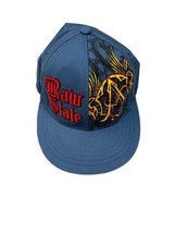 Raw State Hat Blue With Red Lettering Mens L/XL Stretch Flex Band - £12.17 GBP