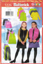 Girl's Coordinates 1997 Butterick Pattern 5226 Sizes 7-8-10 Uncut - £9.59 GBP