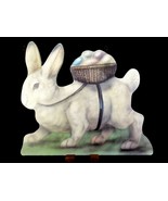 Wooden Hanging Easter Window Decoration, 2-Sided, Easter Bunny With Egg ... - $358.67 MXN