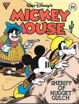 Walt Disney's Gladstone Comic Album #22 Mickey Mouse Sheriff Nugget Gulch FINE+ - $4.99