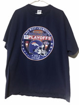 Denver Broncos AFC West Champions T Shirt Delta Label Sz XL Road To Super Bowl - £11.88 GBP
