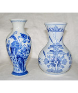 VINTAGE LOT OF 2 MARKED DELFT POTTERY VASES- HAND PAINTED-MARKED:MADE IN... - €38,08 EUR