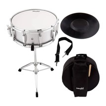 NEW Mendini MSN-1455P-BK Student Snare Drum Set w/Pad, Neck Strap &amp; Stan... - €98,75 EUR