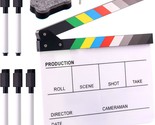 Swpeet 8Pcs 10&quot; X 12&quot; Acrylic Film Movie Directors Clapboard Kit, Magnetic - $33.95