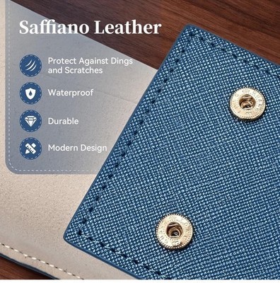Travel Leather Watch Pouch/Watch Travel Case with Suede Lining/Luxury Leather... Item image 7