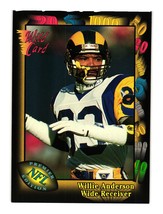 1991 Wild Card #150 Willie Anderson Los Angeles Rams - £1.56 GBP