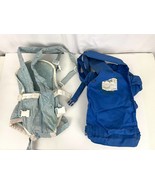 VTG Lot of 2 Snugli Original Baby Carrier Comfort Blue 90&#39;s Baby Travel - £17.70 GBP