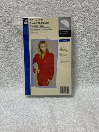  1/2" Covered All-Purpose Shoulder Pads 2/Pkg White 072879256291 - $7.91