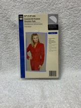  1/2&quot; Covered All-Purpose Shoulder Pads 2/Pkg White 072879256291 - £6.30 GBP