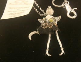 New Jacqueline Kent &quot;Precious Findings&quot; JUST BECAUSE necklace, brooch, keychain - £31.10 GBP