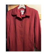 Pendleton Women’s Size 12 Red Wool Long Sleeve 5 Button Coat Blazer Outd... - £39.03 GBP