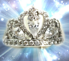 HAUNTED RING IGNITE CROWN CHAKRA CORRECT ALL WRONGS GOLDEN ROYAL MAGICK - £355.52 GBP