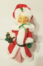 Mrs. Santa Claus Jingle Sleigh Bells in Hands. Annalee Dolls NH USA 9&quot; 2... - $34.95