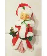 Mrs. Santa Claus Jingle Sleigh Bells in Hands. Annalee Dolls NH USA 9&quot; 2... - £27.52 GBP