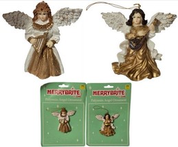 Merry Brite by CVS Vintage Polyresin Angel Christmas Ornaments (2 Sets) NEW - $8.90