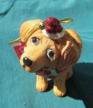 Cutie Golden Retriever Silly Dog Resin Xmas Ornament...Reduced Price - £3.93 GBP