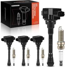 Set of 4 Ignition Coil Pack and Iridium Spark Plugs Compatible with APM - $159.49