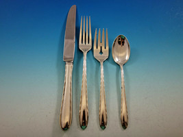 Silver Flutes by Towle Sterling Silver Flatware Set for 8 Service 32 pieces - £1,574.11 GBP