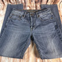 American Eagle SLIM STRAIGHT Leg Mens Size 29x30 Blue Jeans Denim Pants AEO - £18.68 GBP