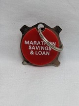 Wisconsin Marathon Savings And Loan Keychain 1&quot;  - £22.15 GBP