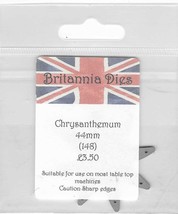 Britannia Dies. Chrysanthemum cutting die. App 4.4cm. Die Cutting Cardmaking - £3.53 GBP