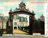 Ogden Goelet Villa Ingresso Gate NEWPORT Rhode Island Ri 1908 Udb Cartol... - $4.04