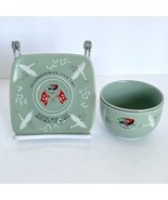 c1973 ROK 7928th MND Unit Commemorative Celadon Tea Cup &amp; Saucer Republi... - $349.00