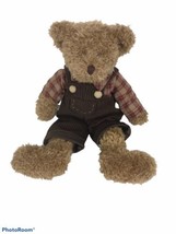 Fitzsimmons Teddy Bear Plush Russ Brown Stuffed Animal Removable Clothes... - $15.00