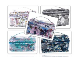 Vera Bradley 3 Pc Cosmetic Cases Set Organizer Makeup Bag Choice Pattern... - £31.77 GBP