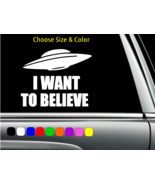THE X-FILES UFO I WANT TO BELIEVE Vinyl Decal Wall Car Sticker CHOOSE SI... - €2,89 EUR+