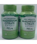 2x Nature&#39;s Truth Magnesium Citrate Softgels | 250mg | 60 Count | Exp 3/... - $358.31 MXN
