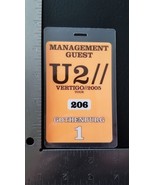 U2 / BONO 2005 GOTHENBURG ORIGINAL MANAGEMENT GUEST TOUR LAMINATE BACKST... - €64,19 EUR